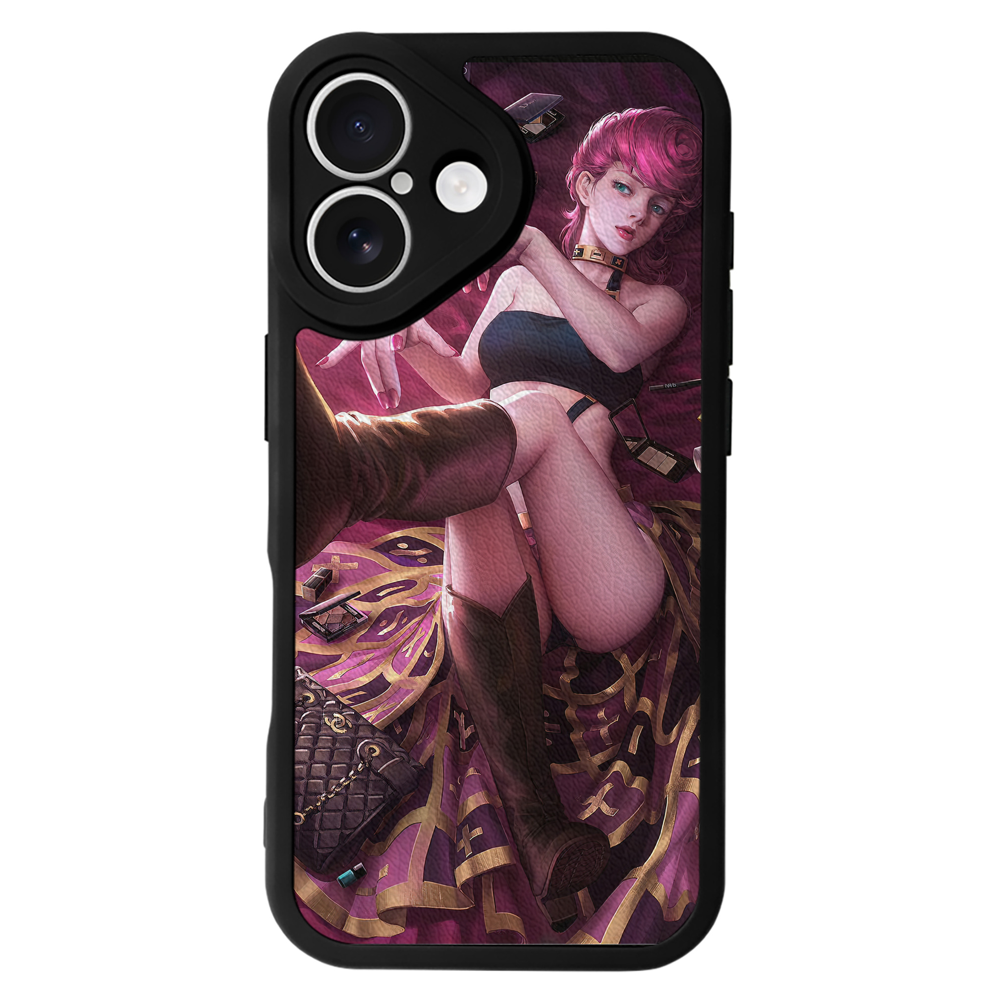 （画像用） ジョジョの奇妙な冒険 JoJo's Bizarre Adventure 【iPhone 16シリーズ対応】シリコンスマホケース（レザー調） 材質：シリコン